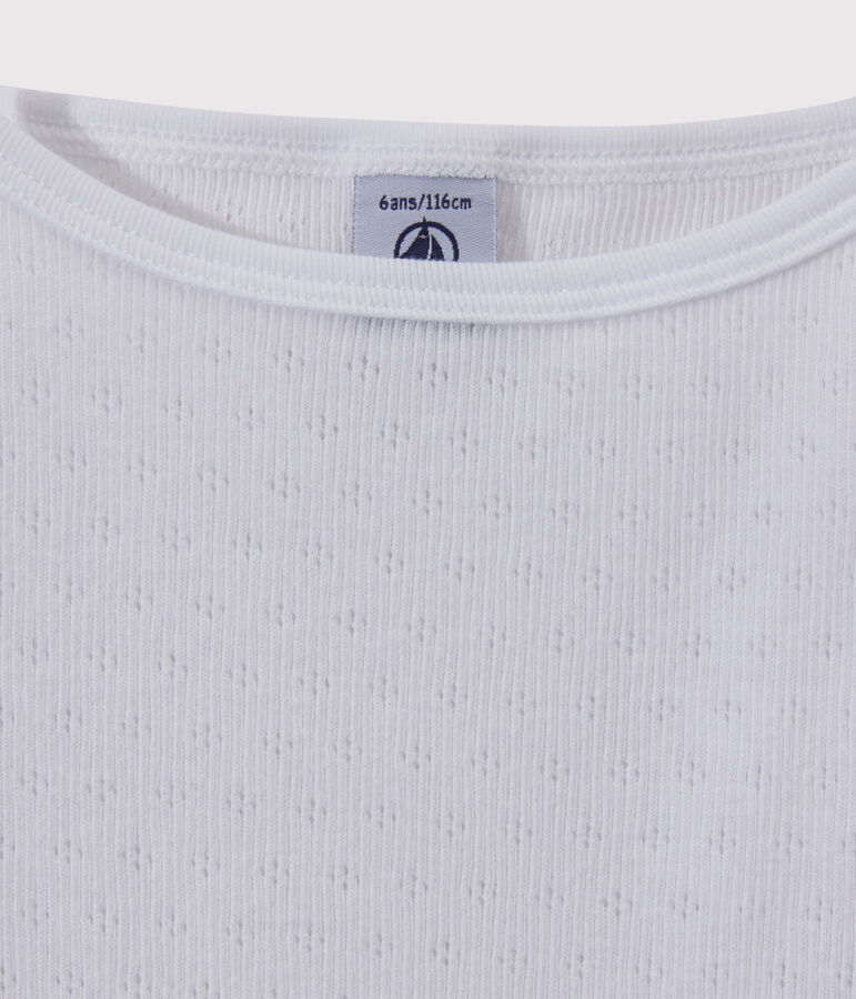 Confezione da 2 canottiere con spalline traforate bambina variante 1