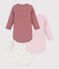 Set di body a maniche lunghe in cotone con stampa a fiori neonata multicolore