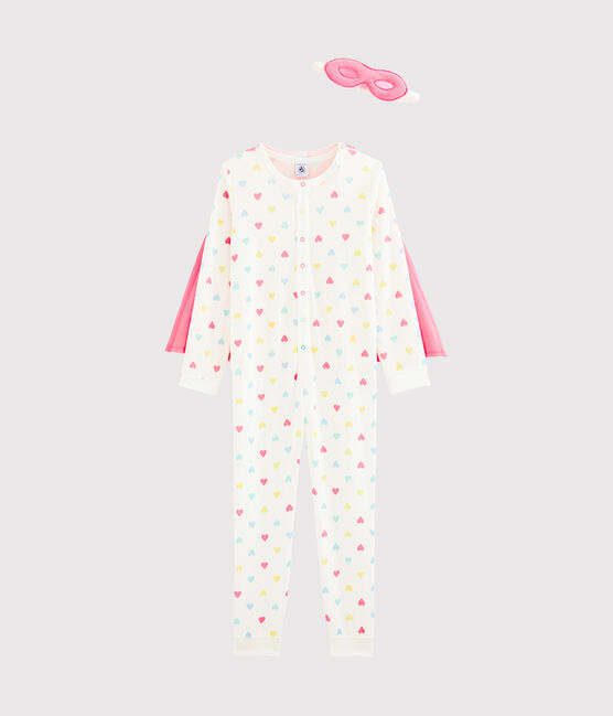 Tutina travestimento con Maschera da bambina bianco MARSHMALLOW/bianco MULTICO