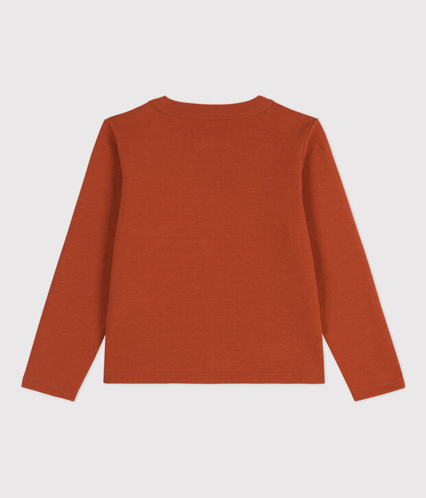 Cardigan in cotone bambina marrone
