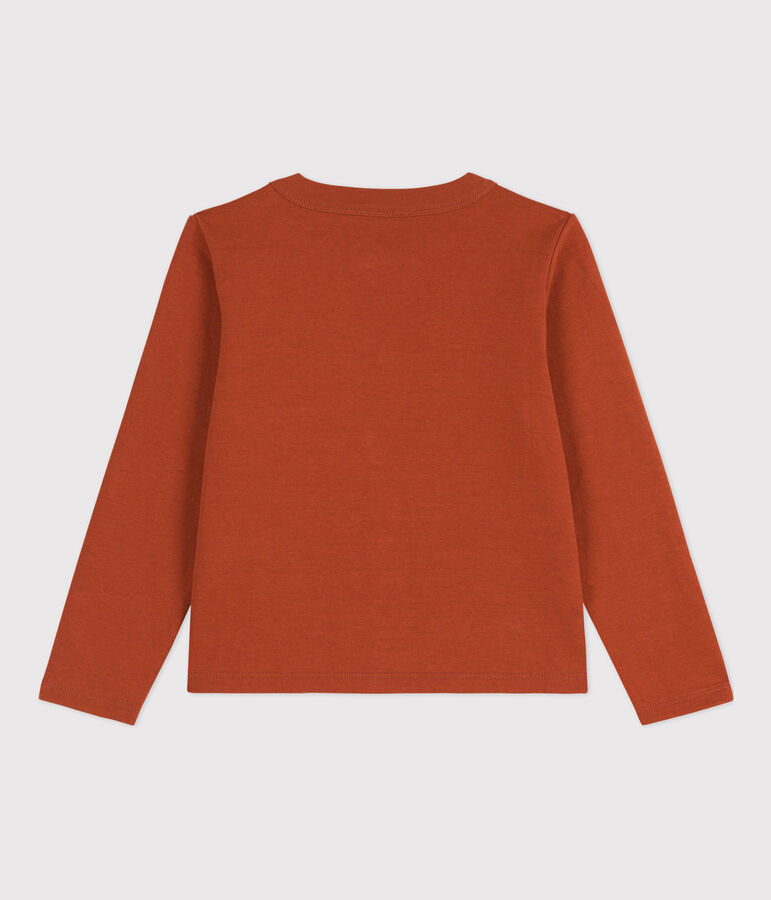 Cardigan in cotone bambina marrone