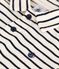 Polo a maniche corte in cotone a righe bambino bianco AVALANCHE/blu SMOKING