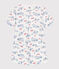 Pigiama corto in cotone stampato Parigi donna bianco MARSHMALLOW/bianco MULTICO