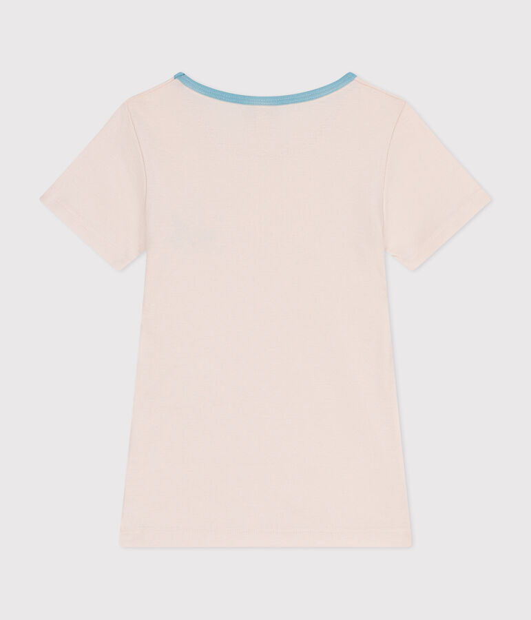 T-shirt bambino a maniche corte in cotone beige PANACOTTA