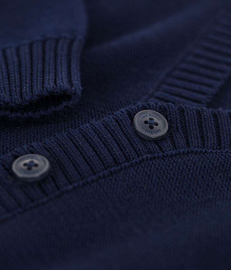 Cardigan tricot bambino blu
