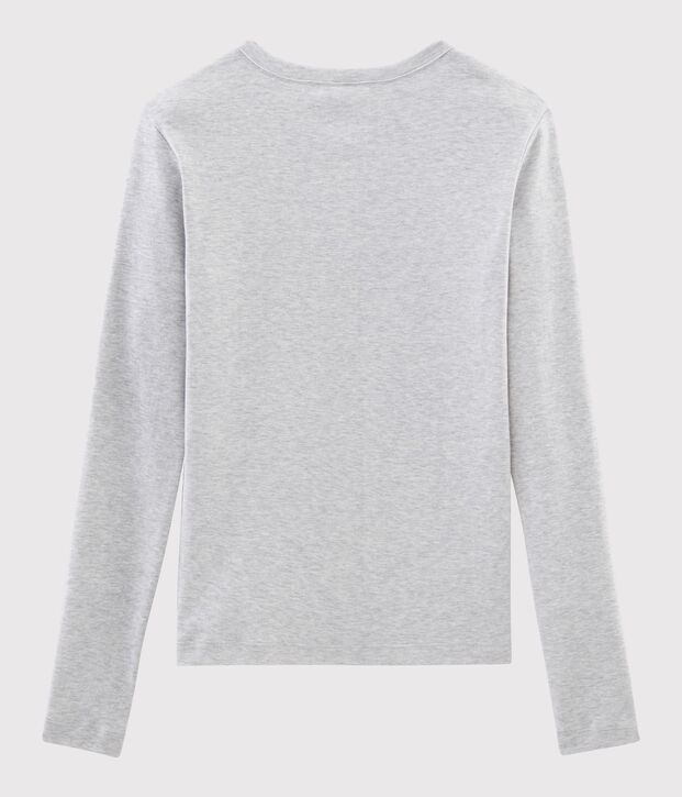 T-shirt girocollo iconica in cotone Donna BELUGA CHINE