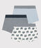 Confezione da 3 boxer con lumachine per bambino in cotone variante 1