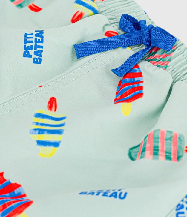 Shorts da bagno con gelati stampati neonato blu/multicolore