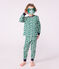 Pigiama travestimento bambino in cotone con coccodrilli stampati verde MILK/ EVERGREEN