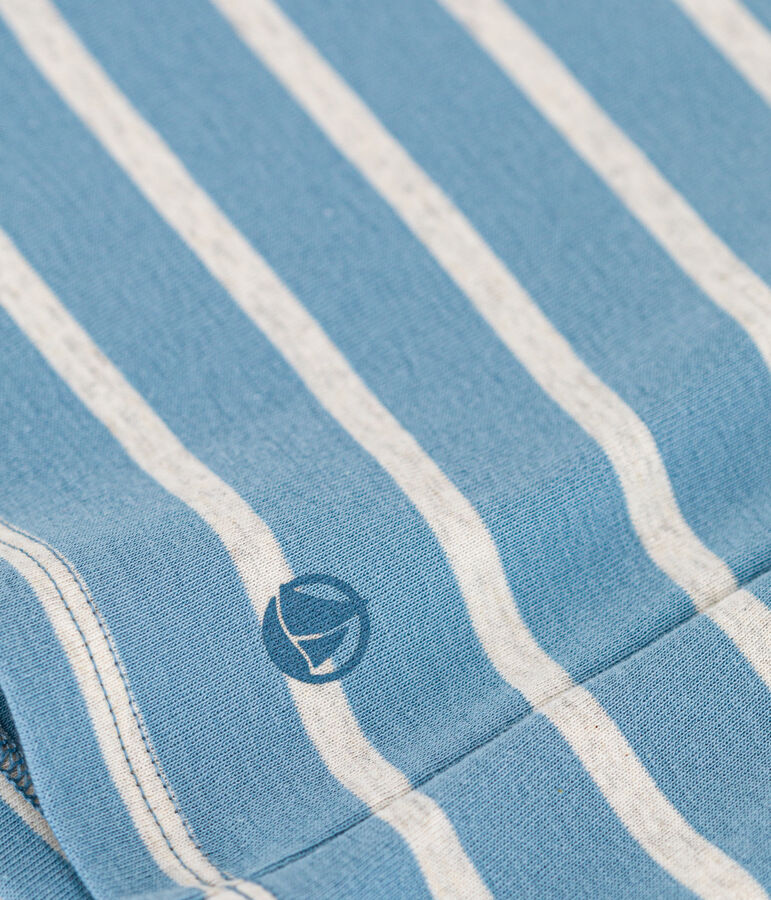 T-shirt L'ICONIQUE girocollo in cotone Donna blu/beige