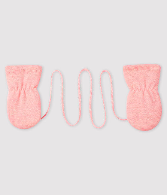 Muffole bebè foderate in micro pile rosa MINOIS
