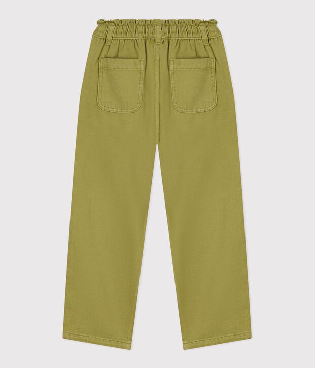 Pantaloni in cotone bambino verde