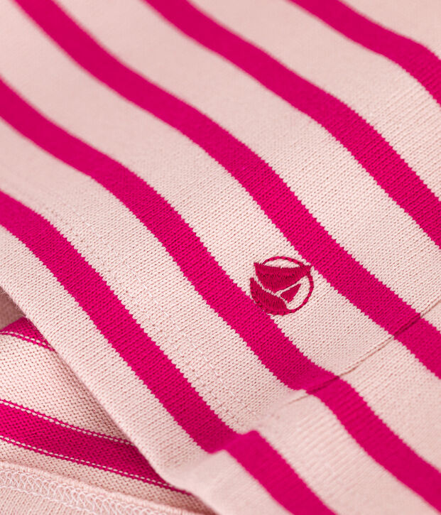 Marini&egrave;re donna abbottonata in cotone rosa/rosa