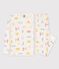 Pigiama snugfit fantasia Parigi bambino-bambina in cotone bianco MARSHMALLOW/bianco MULTICO