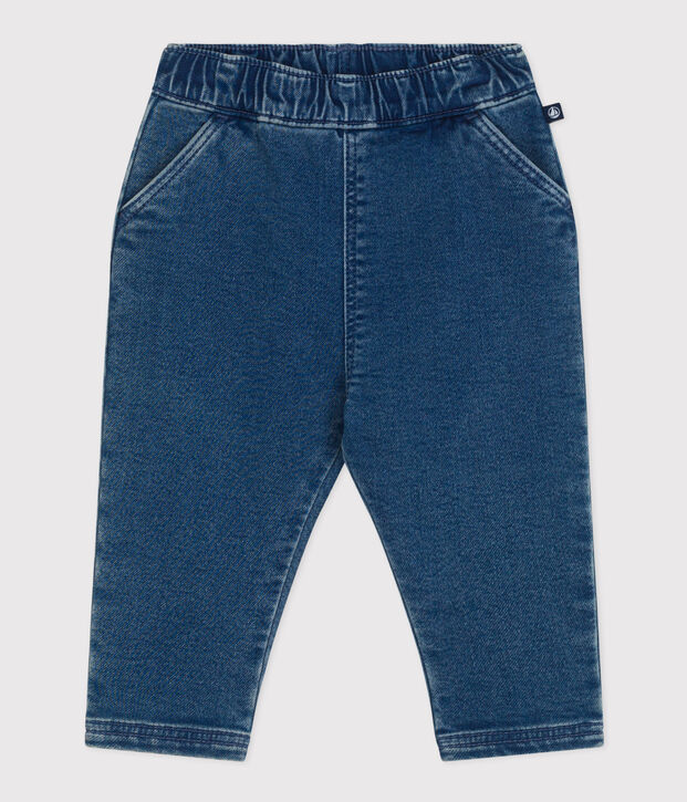 Jeans in denim per beb&egrave; blu