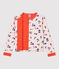 Cardigan bambina in tubique bianco MARSHMALLOW/bianco MULTICO