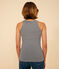 Canotta donna L'Iconique in cotone a righe blu SMOKING/bianco MARSHMALLOW