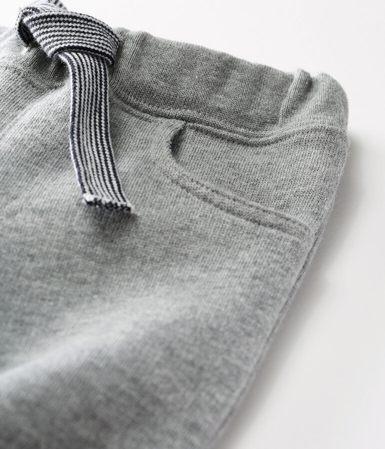 Pantalone beb&egrave; maschio in caldo molleton grigio