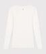 T-shirt a maniche lunghe con scollo a ballerina donna  