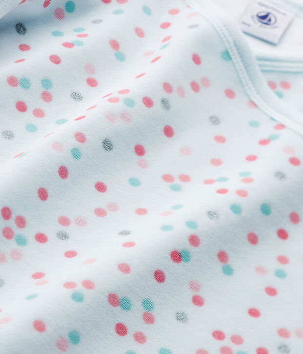 Camicia da notte per bambina in ciniglia rosa/blu/multicolore