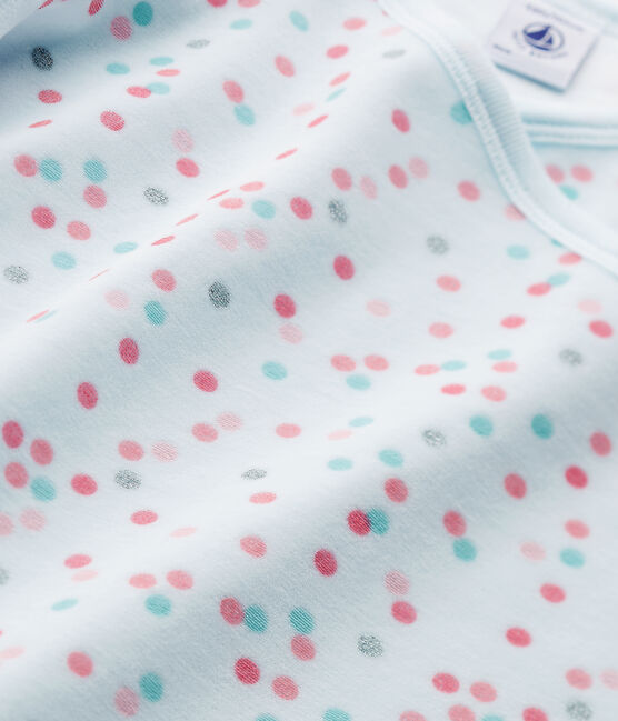 Camicia da notte per bambina in ciniglia rosa VIENNE/blu BOCAL/ MULTICO