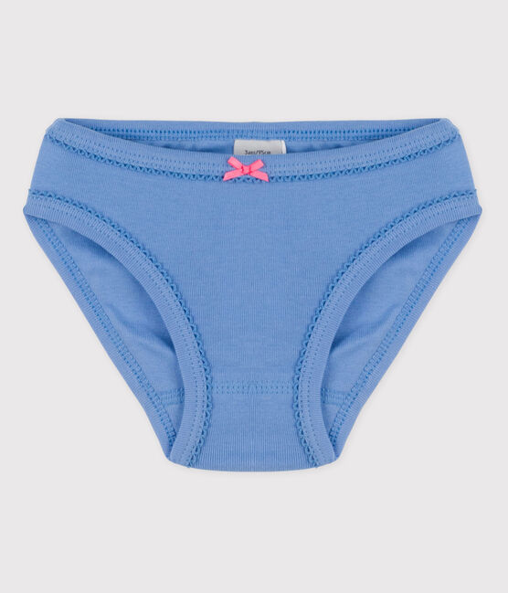 La mutandina in cotone per bambina blu EDNA
