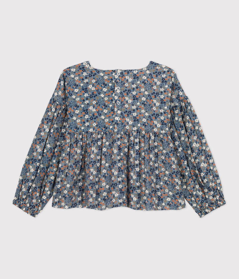 Blusa stampata in garza di cotone bambina ROVER/ MULTICO