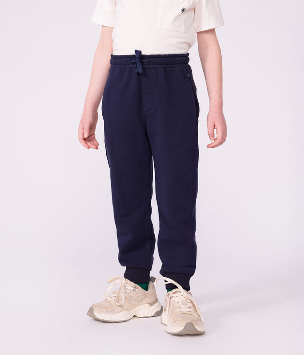 Joggers in cotone tinta unita bambina SMOKING