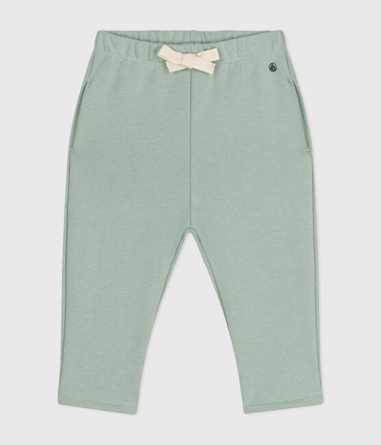Pantaloni in tessuto felpato per bebè verde HERBIER