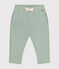 Pantaloni in tessuto felpato per bebè verde HERBIER
