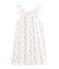 Camicia da notte bambina in cotone sottile bianco MARSHMALLOW/rosa ROSE