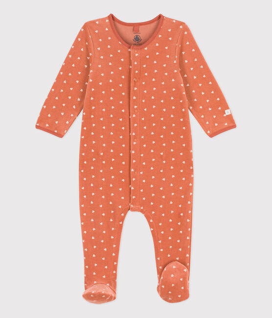Tutina pigiama in ciniglia stampata per neonati BRANDY/ AVALANCHE