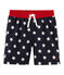Short da spiaggia bambino blu SMOKING/bianco MARSHMALLOW