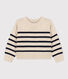 Pullover a righe in lana e cotone bambino unisex