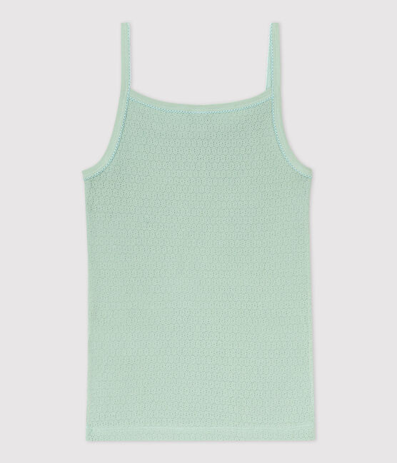 Canottiera con spalline L'ICONIQUE in cotone donna verde HERBIER