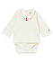 Body tee-shirtML per bebé maschio bianco MARSHMALLOW