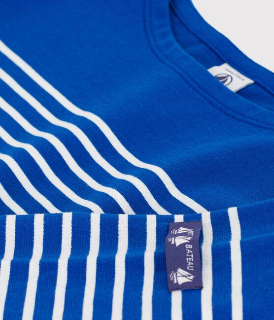 Marinière in cotone bambino blu OLYMPIC/ MILK