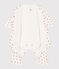 Bodyjama senza piedi neonato a costine bianco MARSHMALLOW/bianco MULTICO