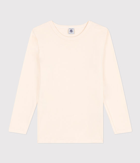 T-shirt a maniche lunghe in cotone ecru AVALANCHE