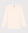 T-shirt a maniche lunghe in cotone ecru AVALANCHE