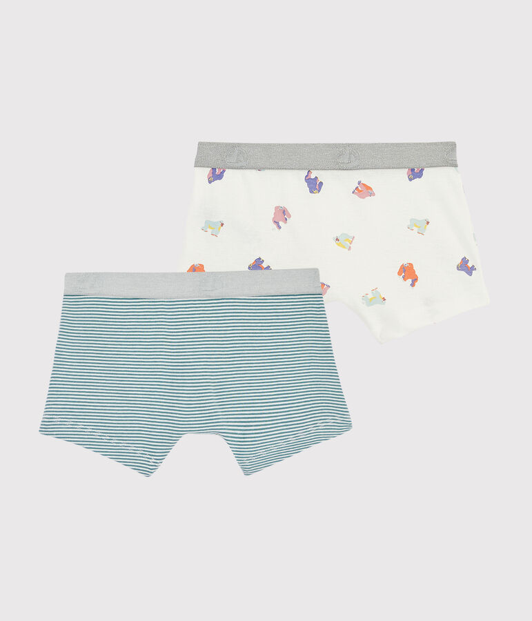 Confezione da 2 boxer fantasia scimmia bambino multicolore