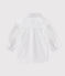 Camicia a manica lunga in cotone Oxford bebè maschio. bianco ECUME