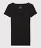 T-shirt a costine leggera Donna nero NOIR