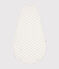 Sacco nanna in ciniglia con balena stampata neonato TOG 3 bianco MARSHMALLOW/ HERBIER
