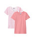 Lotto di 2 t-shirts per bambina a maniche corte