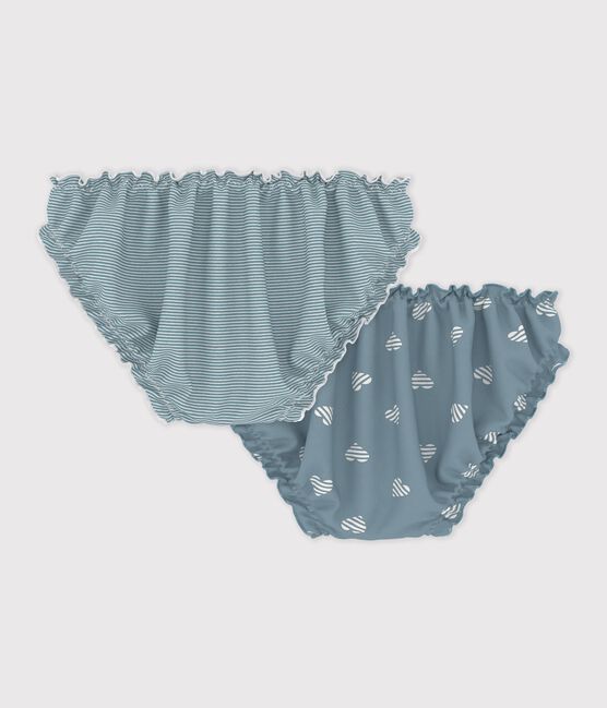 Set di slip arricciati in cotone con stampa a cuori donna variante 1