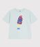 T-shirt a maniche corte in cotone bambina blu SPRAY
