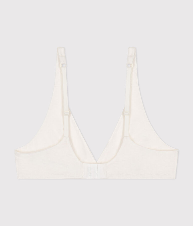 Reggiseno donna in cotone ed elastan bianco