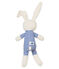 Coudou coniglietto sonaglio bebè unisex blu SMOKING/bianco MARSHMALLOW