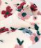 Cappotto imbottito in sherpa con stampa a fiori neonato ecru/multicolore
